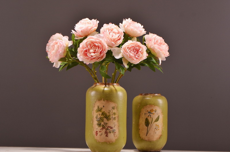 Wholesale of artificial large-branch peonies for home, hotel, restaurant soft decoration, artificial flowers and artificial paeonies from the manufacturer pic 14