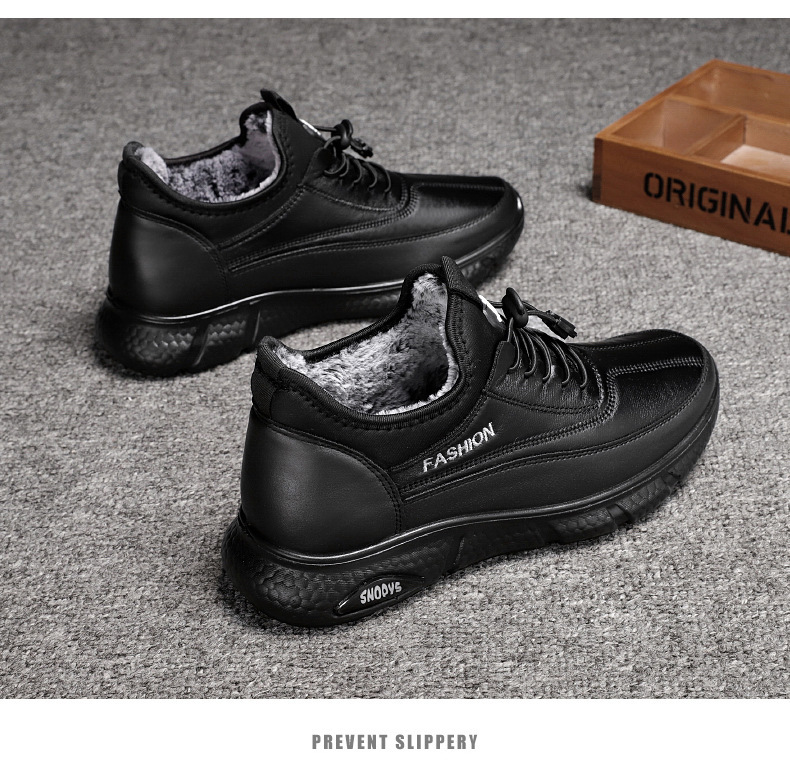 棉靴冬季新款外贸棉鞋批发加厚毛发加绒休闲保暖雪地靴男一件代发详情17