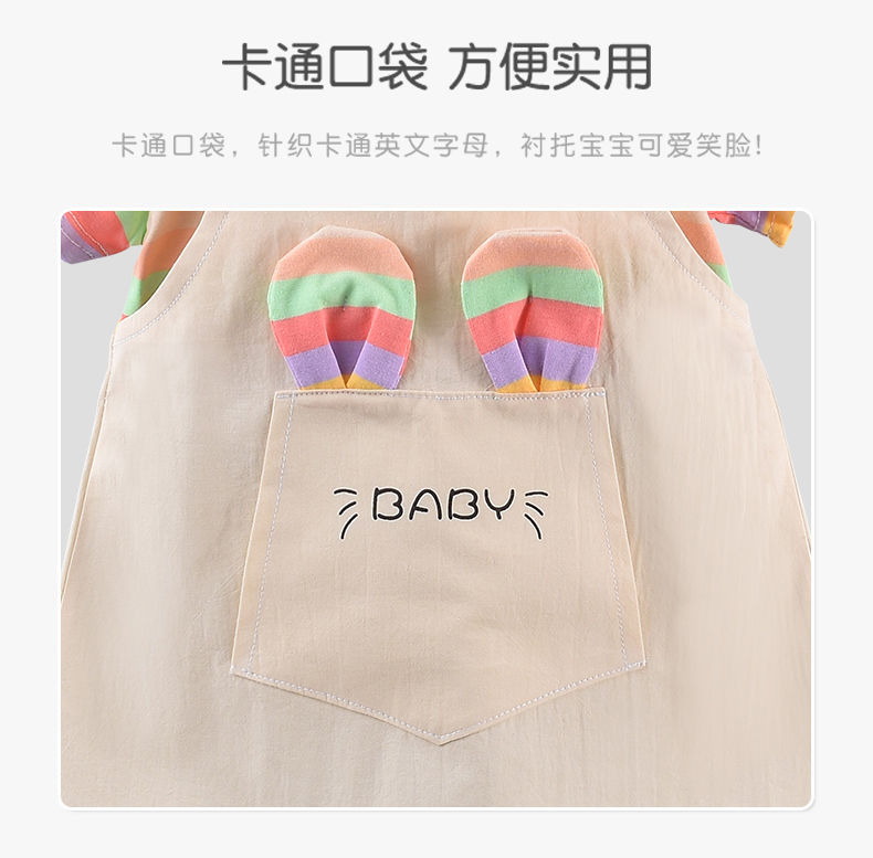 2023年新款女童连衣裙夏季新款洋气纯棉薄款夏天短袖女孩儿童裙子详情3