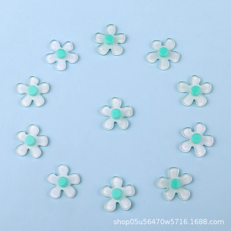Wholesale of new jelly flower acrylic piece earrings, stud earrings, phone case materials, DIY jewelry and small accessories pic 5
