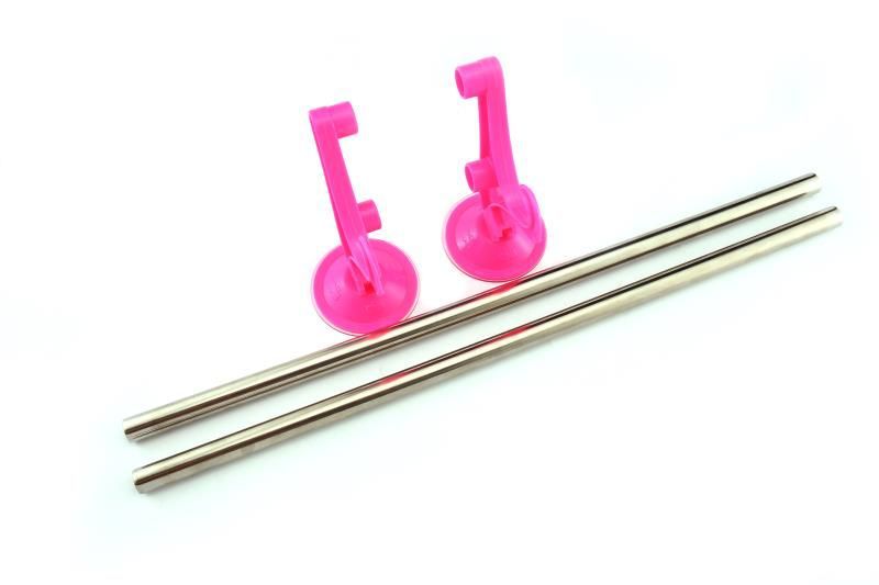 Double-pole towel racks with invisible suction cups, double-layer towel racks and bath towel racks are selling well at street stalls pic 3