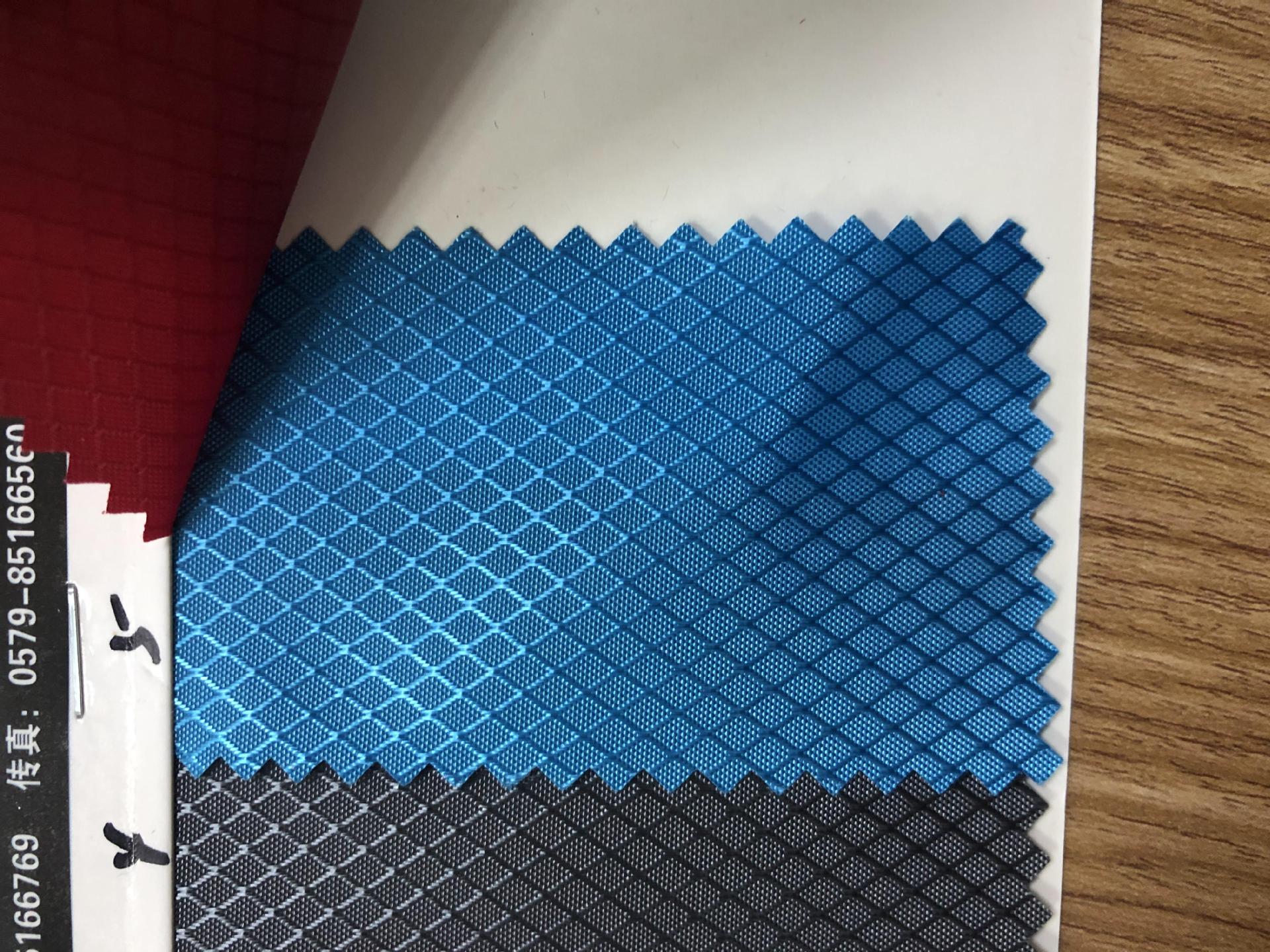 Diamond-shaped checkered PU water-like Oxford cloth for luggage, schoolbags, backpacks, tablecloths, handbags, tents, Oxford cloth fabric wholesale pic 8