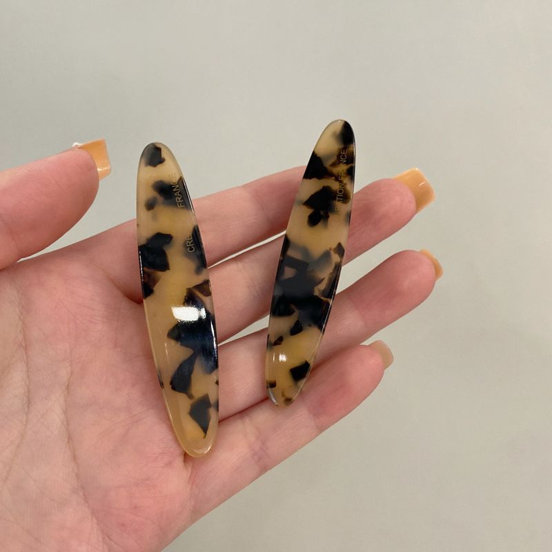 Korean atmosphere acetate crushed hair clips, side clips, simple one-line clips, duckbill clips, high-end autumn and winter bangs clips for women pic 21