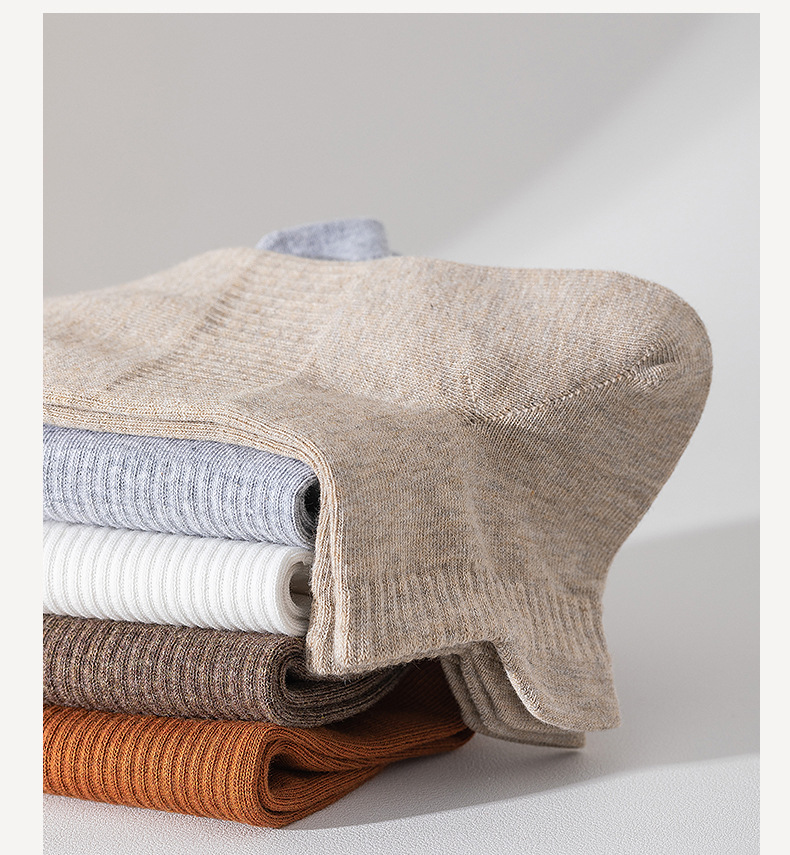 袜子男春秋短袜全棉纯棉抗菌男士棉袜短筒运动袜黑白春夏透气批发详情8