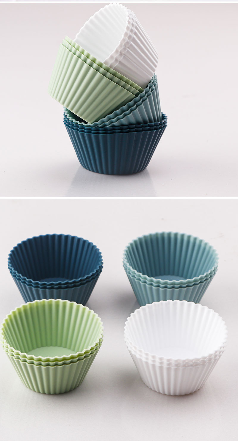 马芬杯食品级硅胶蛋挞模具蛋糕杯托烘焙模具Silicone baking mold详情14