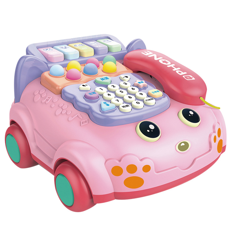 New fun multi-functional hand-patted double-drum toys for boys and girls, children, parent-child interactive role-playing piano story machine toys pic 6