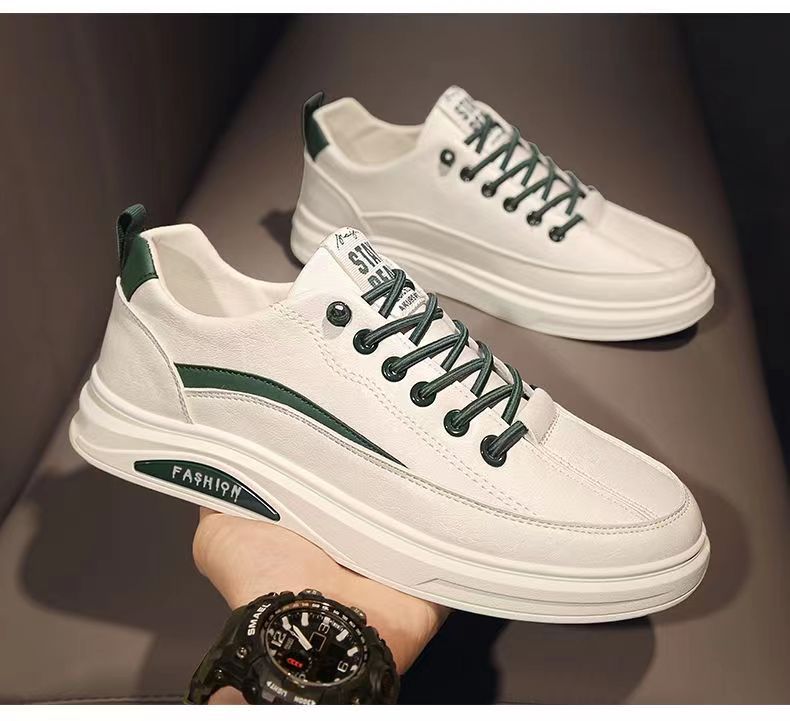 皮鞋休闲男款百搭男鞋春秋潮流低帮平板鞋男士小白鞋软底皮鞋男款详情16