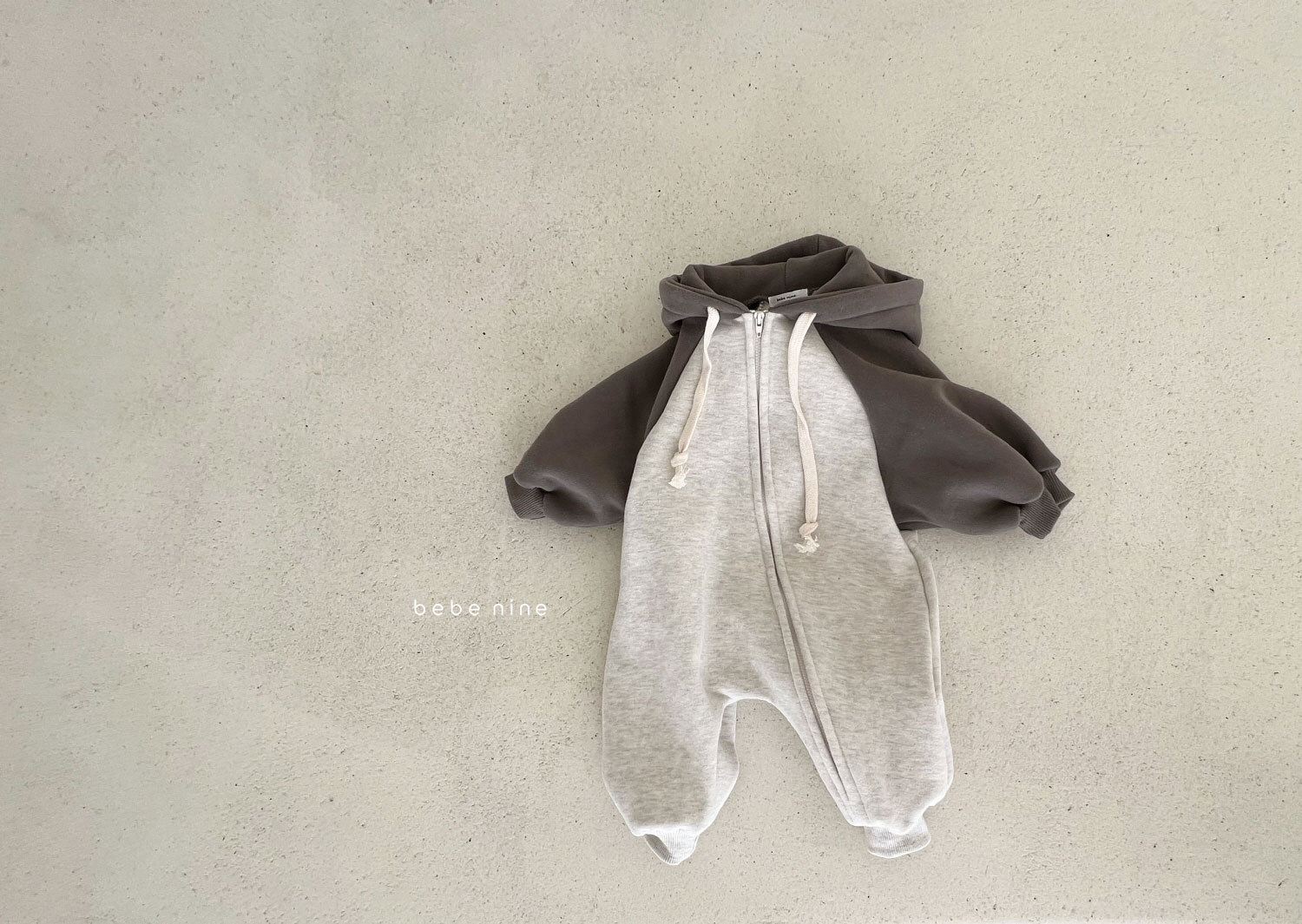 韩版男女童春秋季纯棉卫衣连帽长爬ins新生儿休闲宽松连体衣爬服详情8