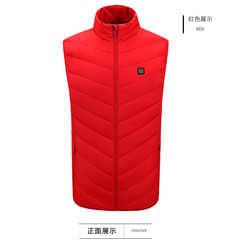 跨境专供冬季新款男立领发热马甲电热棉背心智能恒温发热保暖棉服详情32