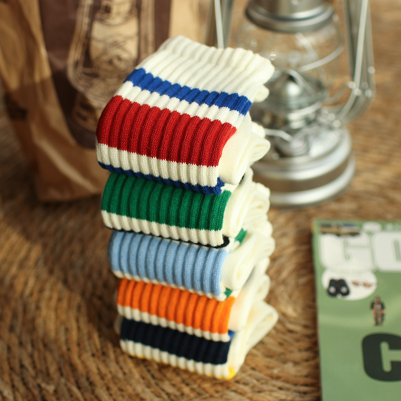 潮牌cityboy日系粗线条纹长袜男女情侣棉运动复古中筒袜子男ins潮详情20