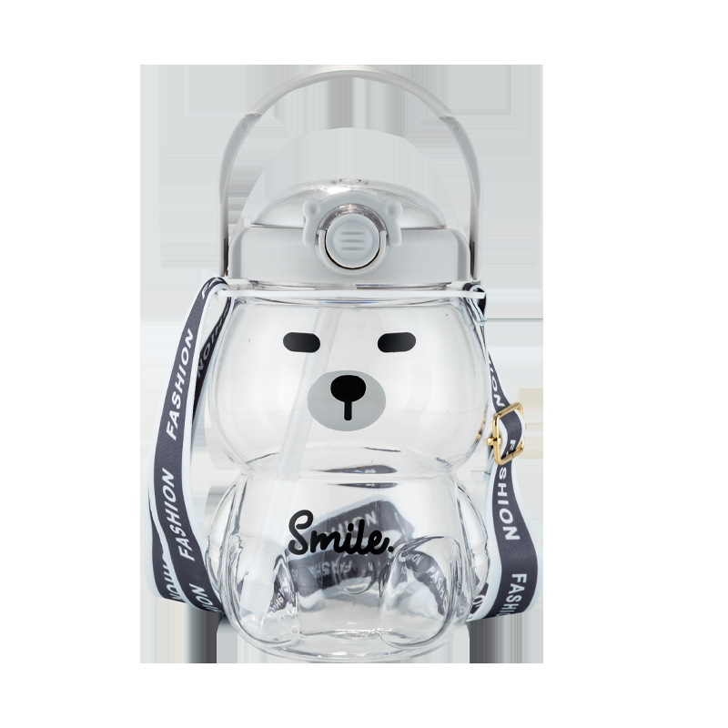 卡通塑料小熊大容量水杯女生高颜值网红大肚杯tritan儿童运动水壶详情13