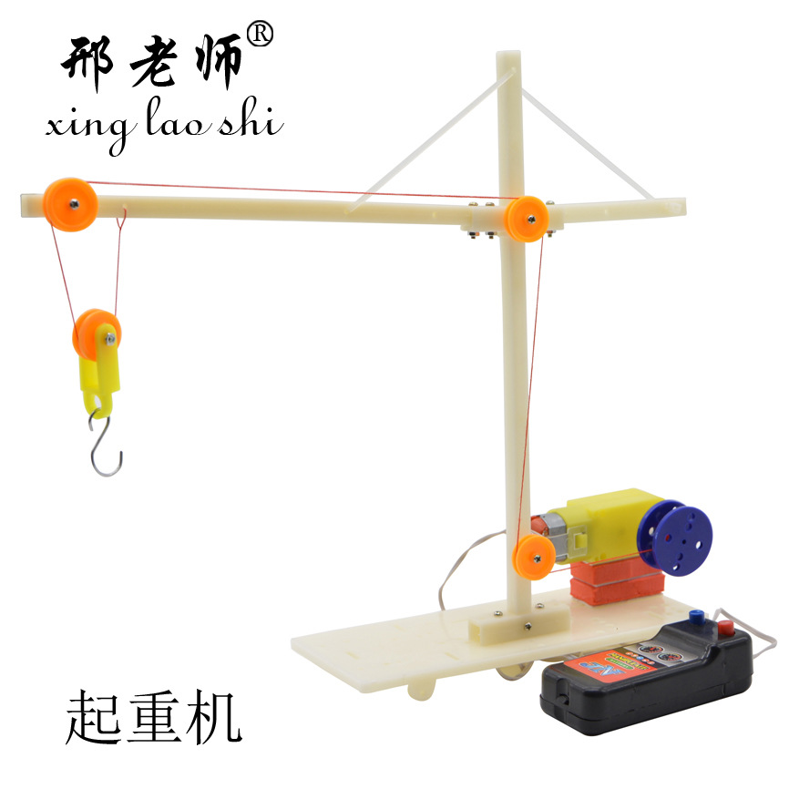 Homemade cranes, homemade hoists, tech gadgets, diy toy models, educational toys pic 7