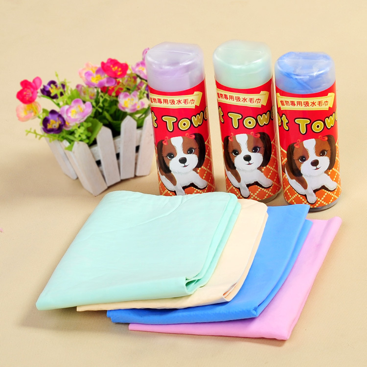 Pet supplies, direct sales from pet supplies manufacturer, A-grade pet towels, large size without bucket, cat and dog cleaning, thickened faux deerskin absorbent towels pic 3