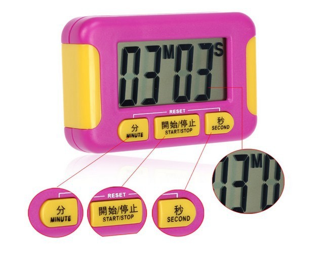 Factory direct sales 332 electronic timer/Kitchen timer/forward and reverse timer/cooking timer with stand pic 7