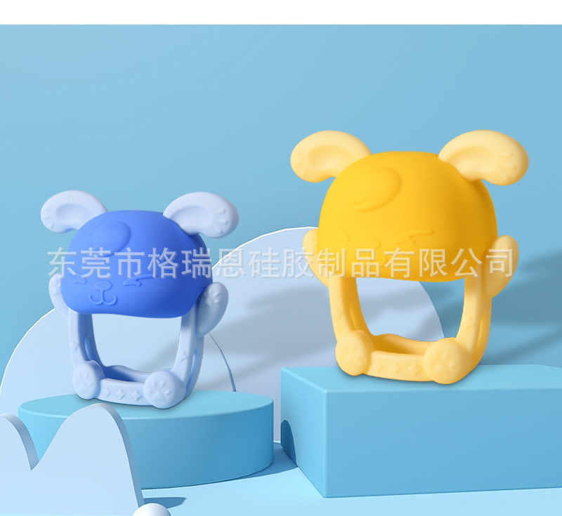 套手牙胶新款手拿硅胶护手牙胶安抚磨牙棒婴儿硅胶牙胶防吃手神器详情10