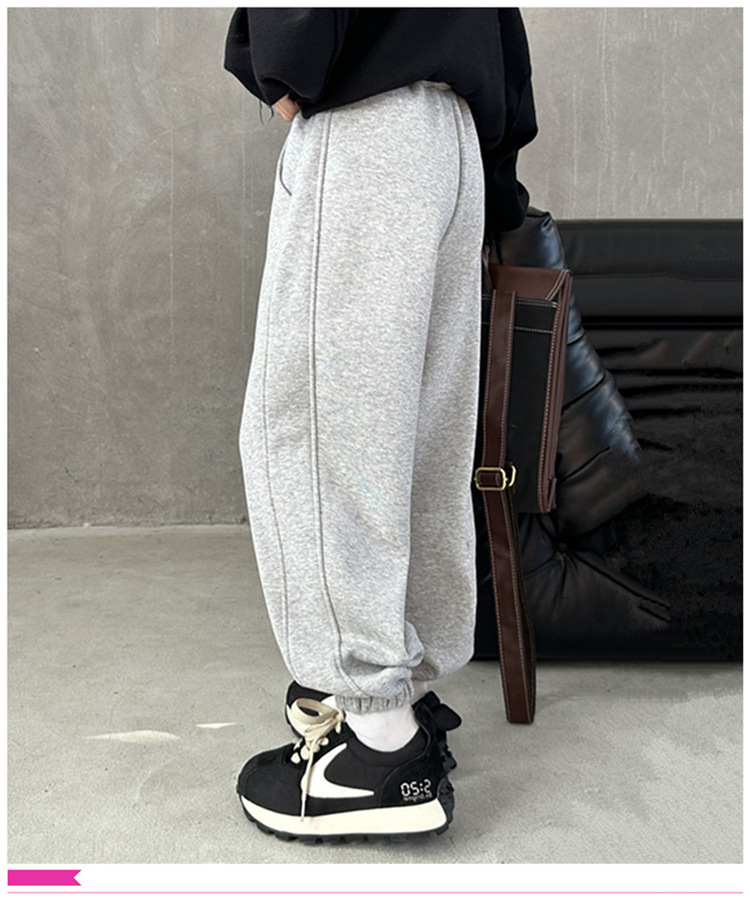 冬季女童加绒裤子外穿秋冬2023新款儿童加厚卫裤大童冬季奥利绒运详情10