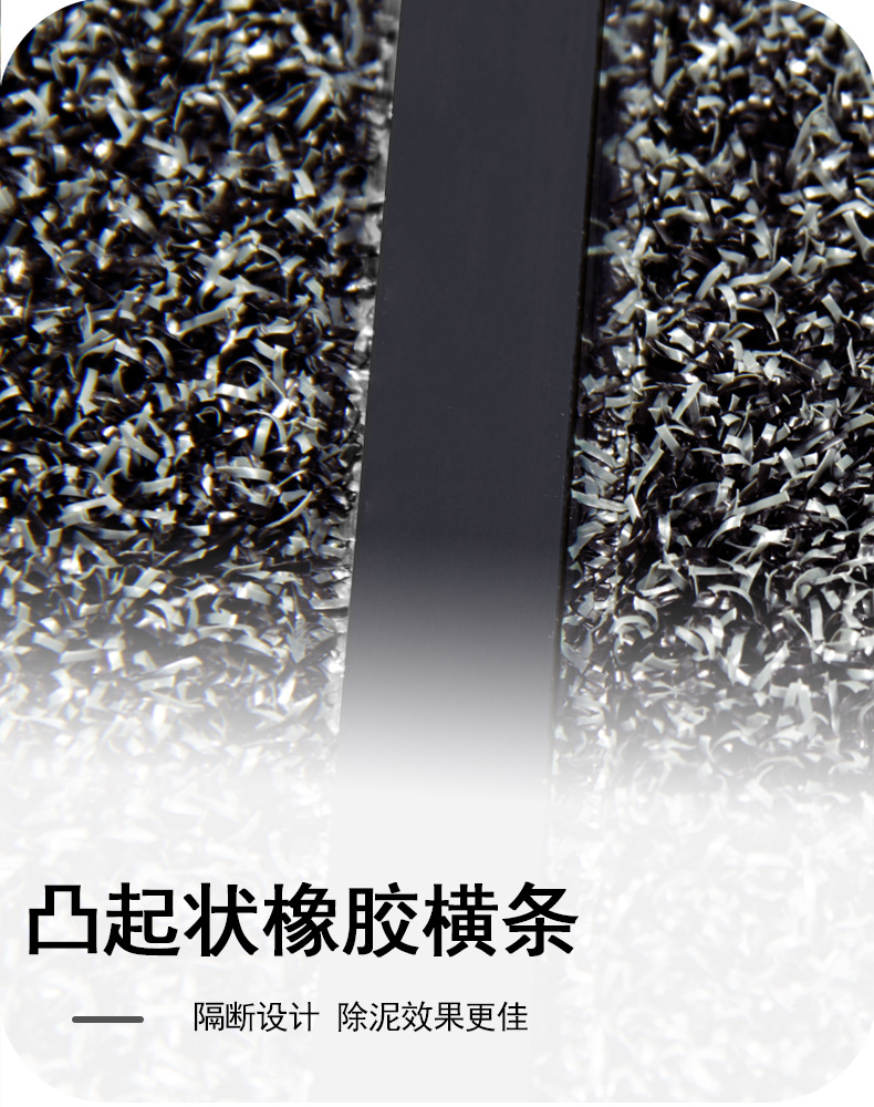 Cross-border wholesale of outdoor rubber mud-removing door MATS, dust-removing floor MATS for entering and leaving homes, and simple anti-slip door MATS for household use pic 4