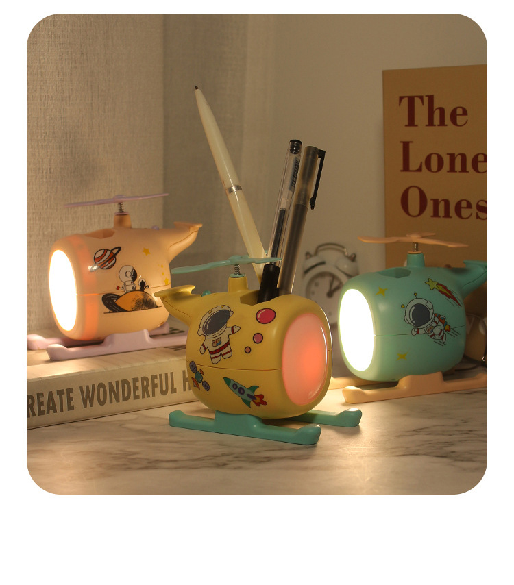 Creative cartoon airplane night light, creative DIY pen holder, desktop phone stand, night light, infant feeding light pic 14