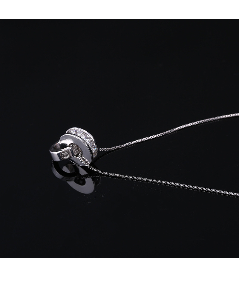 简约森系气质项链女颈链脖子饰品韩国锁骨链学生短款镶嵌水钻吊坠详情13