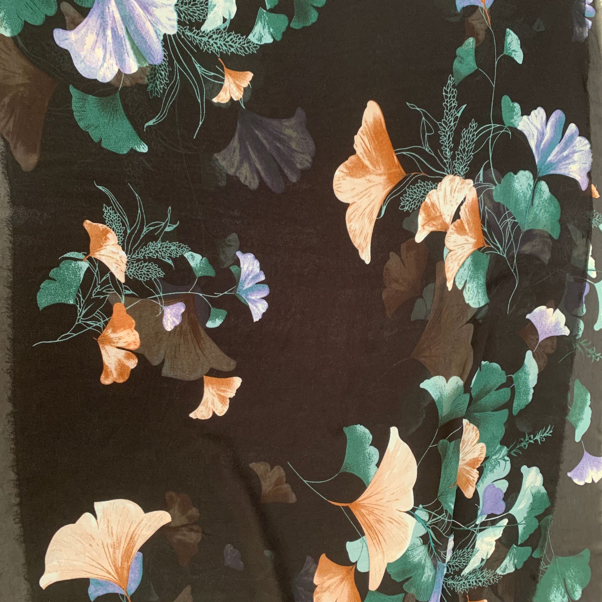 Custom-made pearl chiffon sun protection shawl fabric, polyester woven printed chiffon dress fabric pic 16
