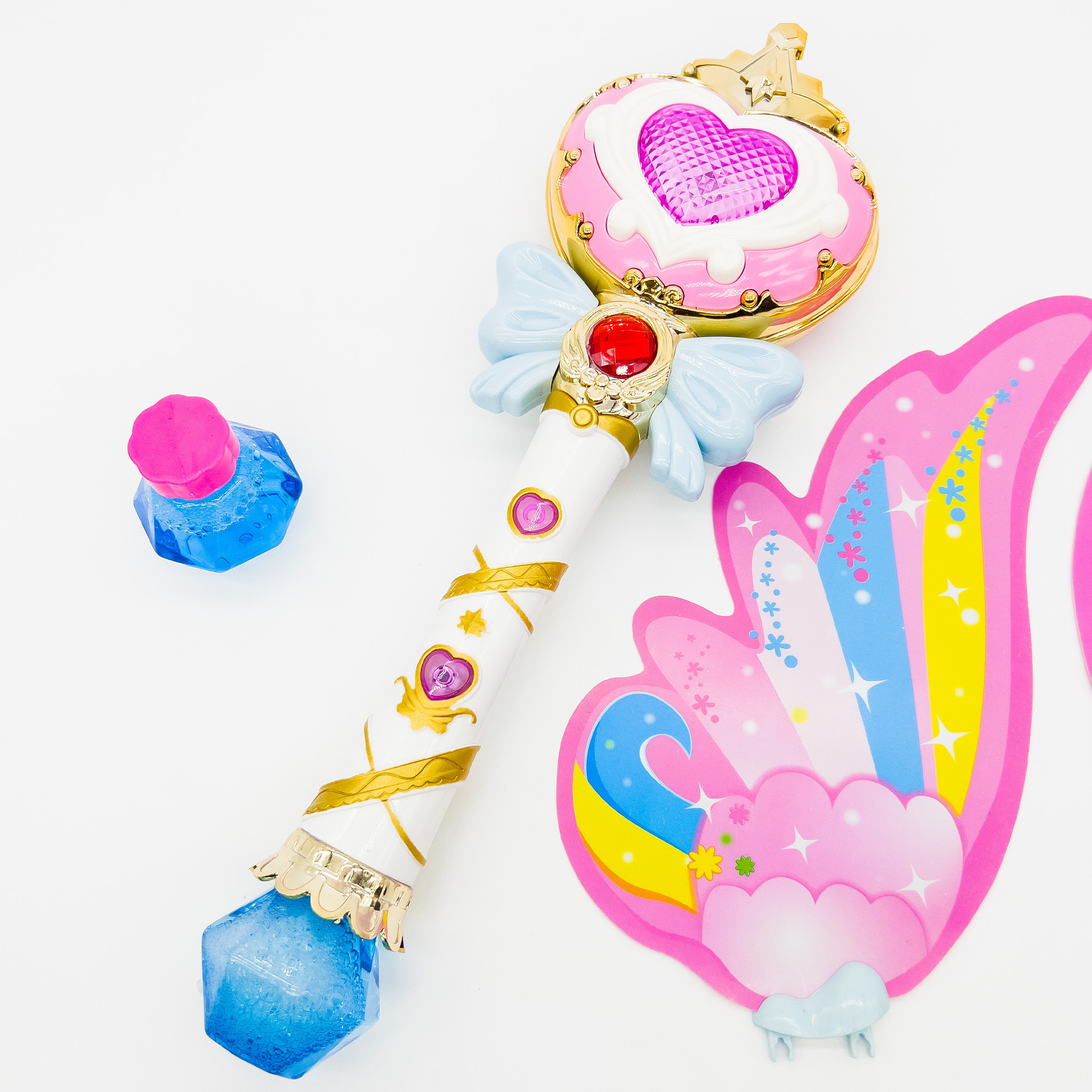 新款儿童声光魔法棒公主仙女手持泡泡机全自动吹泡泡女孩户外玩具详情10