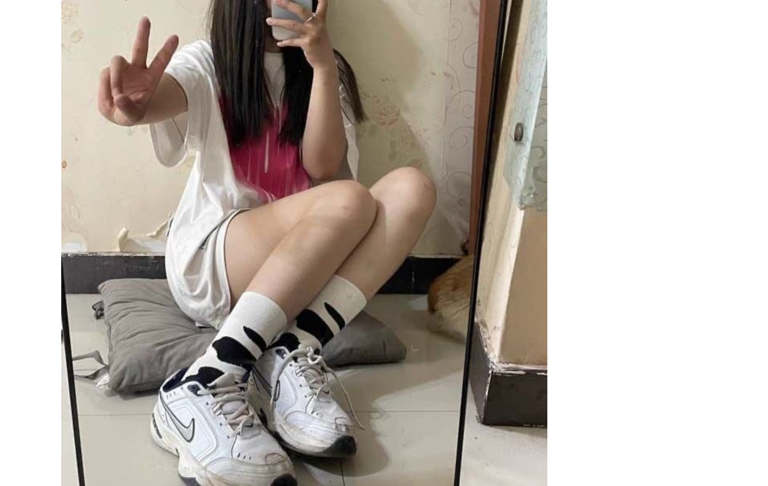 韩版ins风个性涂鸦中筒袜小众艺术油画线条中筒袜男女情侣长袜子详情9