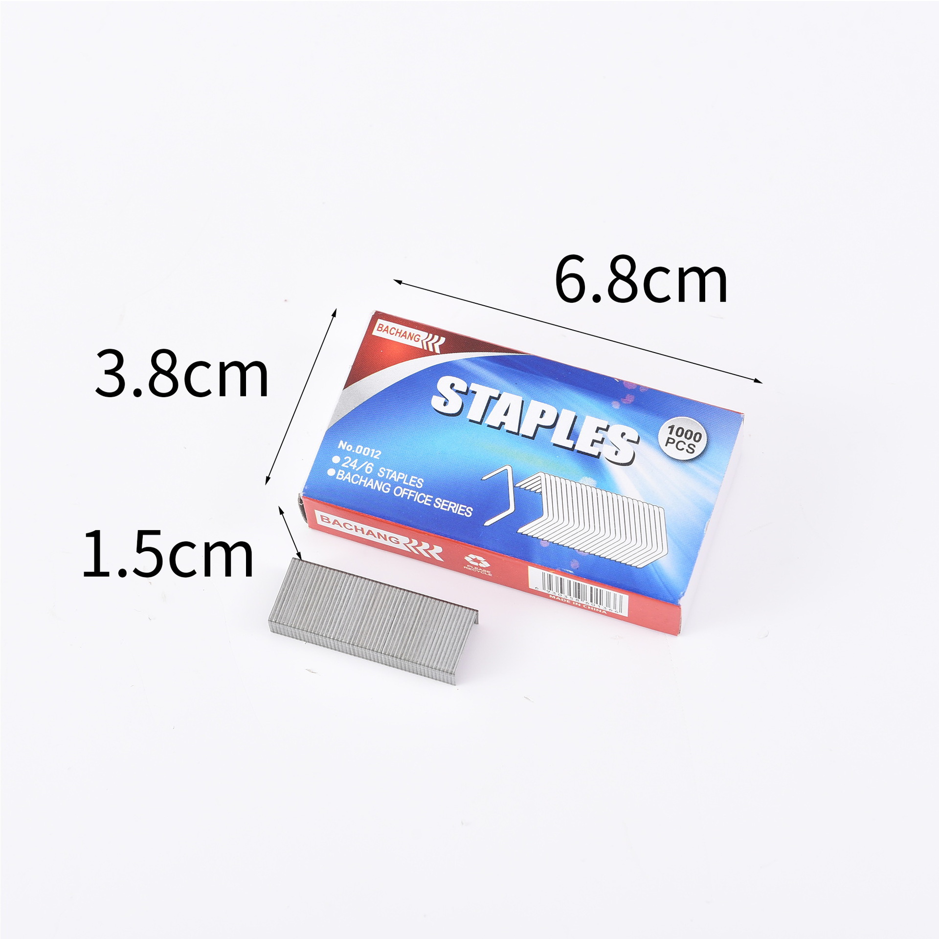 English version universal 12-size staples, office uniform box set, 1000 staples, high-strength staples, binding pins pic 5
