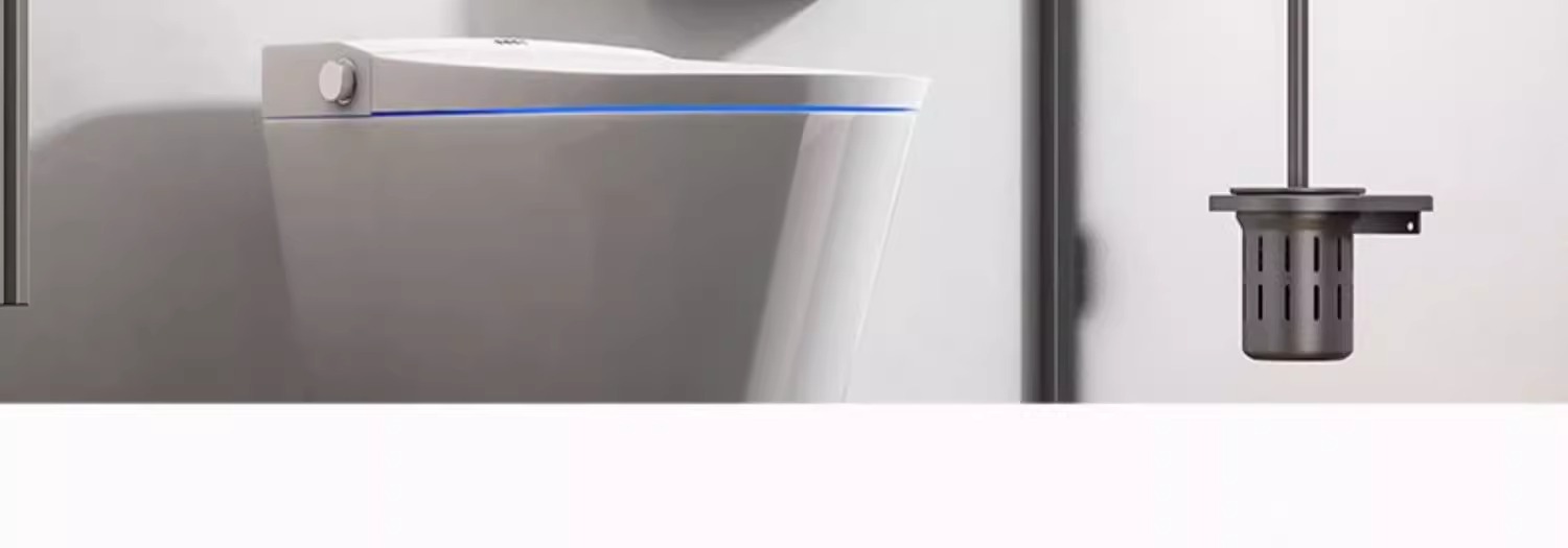 Bathroom storage rack, bathroom non-perforating aluminum alloy towel rack, toilet washbasin, wall-mounted bath towel rack set pic 12