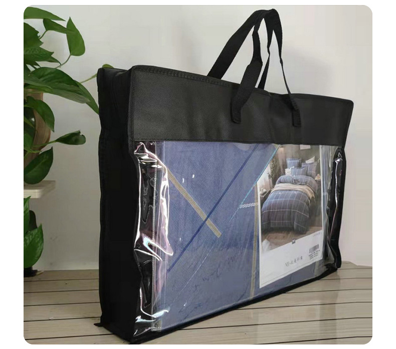 The north side packaging bag of the big goose down jacket is covered with M opening ax non-woven fabric suit bag, dust-proof bag, clothing cover, zipper bag and jacket pic 12