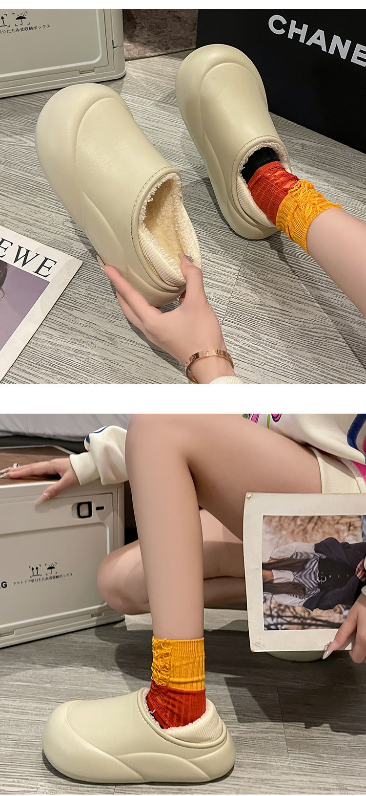 棉拖鞋家居毛拖鞋秋冬家用男款室内冬季厚底保暖加厚女情侣棉拖鞋详情14