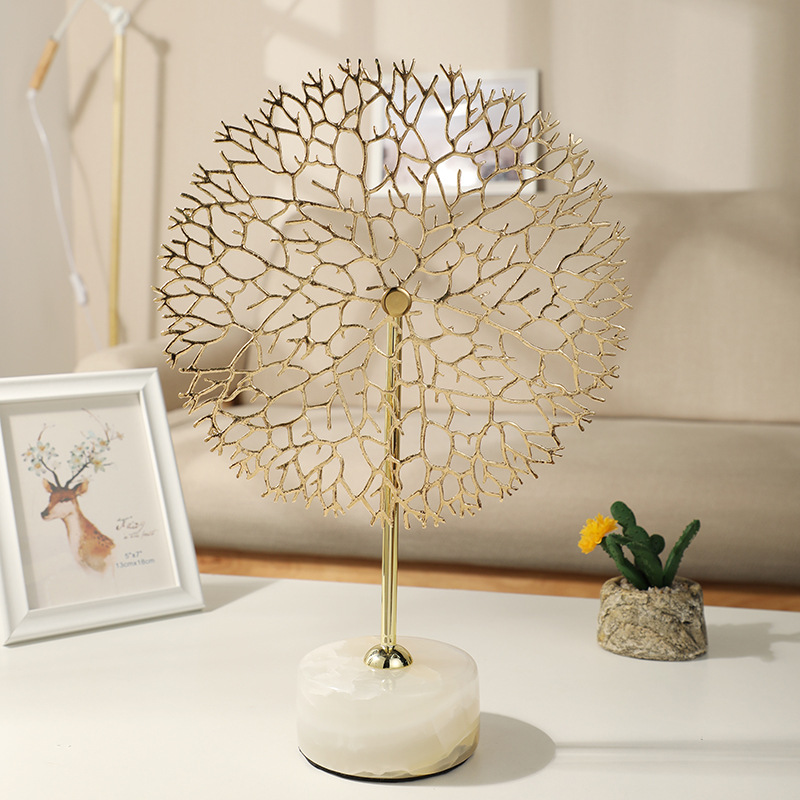 Light luxury modern home decoration art coral ornaments, gifts, entrance hall, living room, model room, creative display and arrangement pic 6