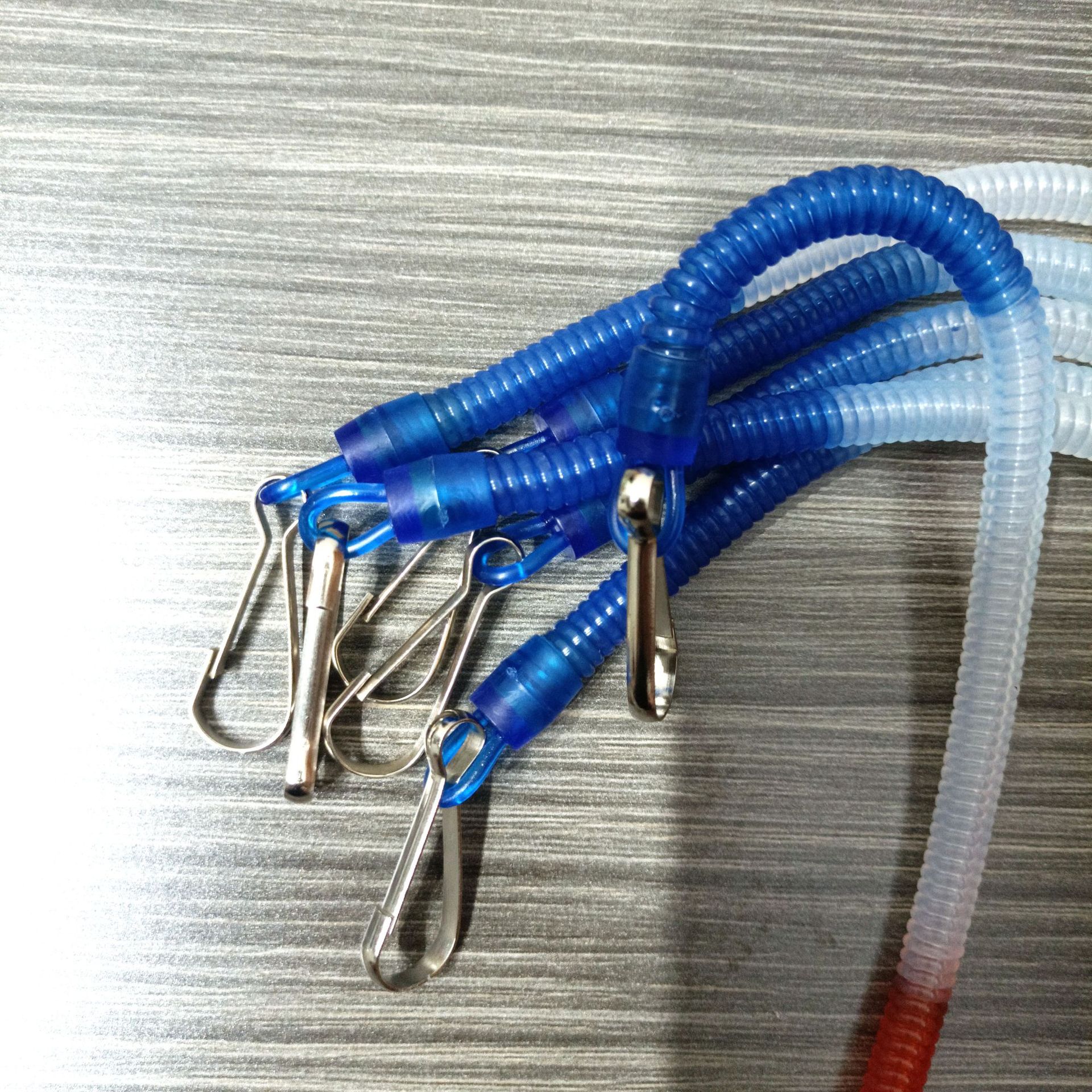 Spring rope plastic spring keychain, anti-loss spring rope keychain pendant wholesale pic 3