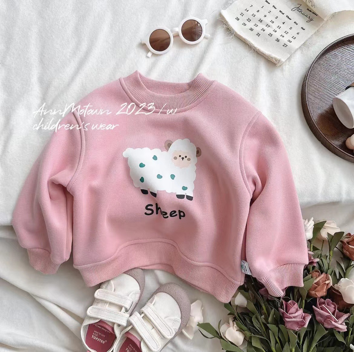 Niño invierno 2023 plume estampado cartoon sudadera niña otoño invierno niño unico plume bebé blusa pic 4