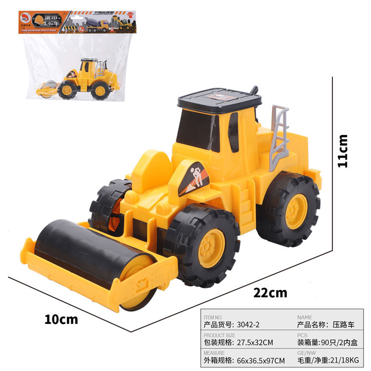 儿童仿真合金工程车模型玩具车吊车推土挖掘机搅拌翻斗消防车批发详情21