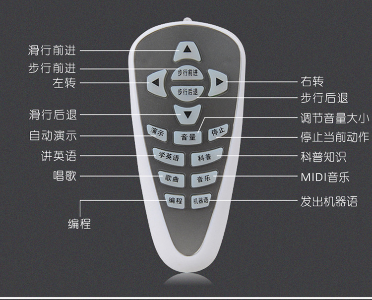 Cross-border bestsellers: 917 remote control robot, Locke intelligent robot, gesture-sensing foreign trade music robot, Huaixing jqr pic 13