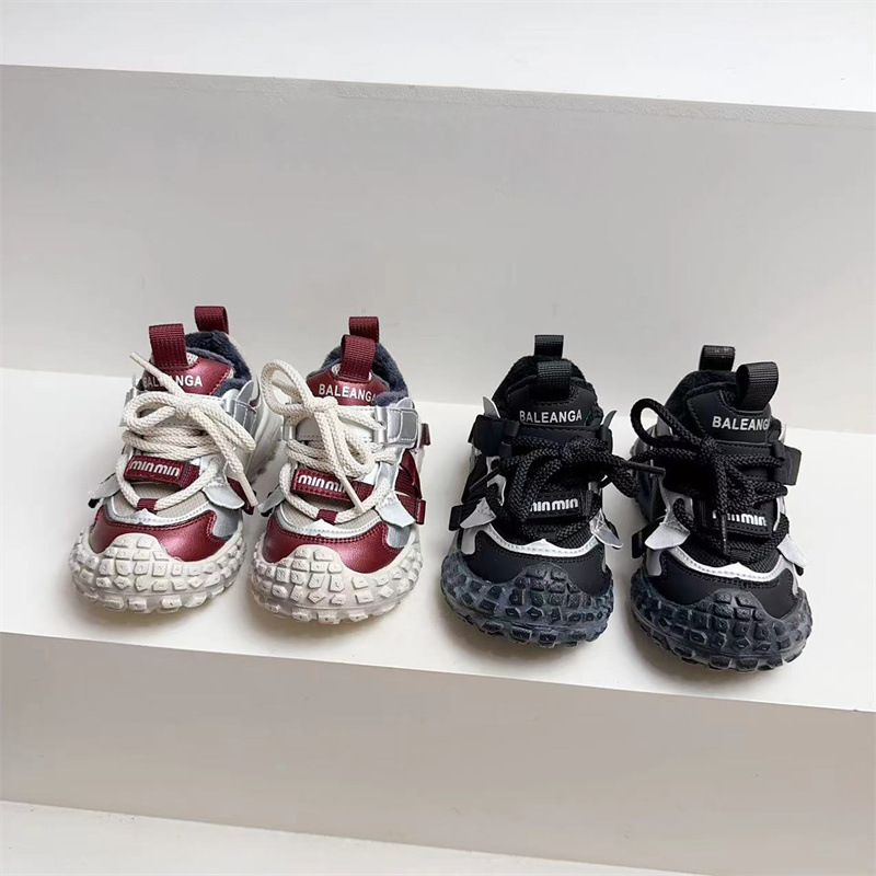 2024冬季新款小儿童鞋男女小童加绒保暖鞋1-3岁宝宝舒适运动鞋潮详情1