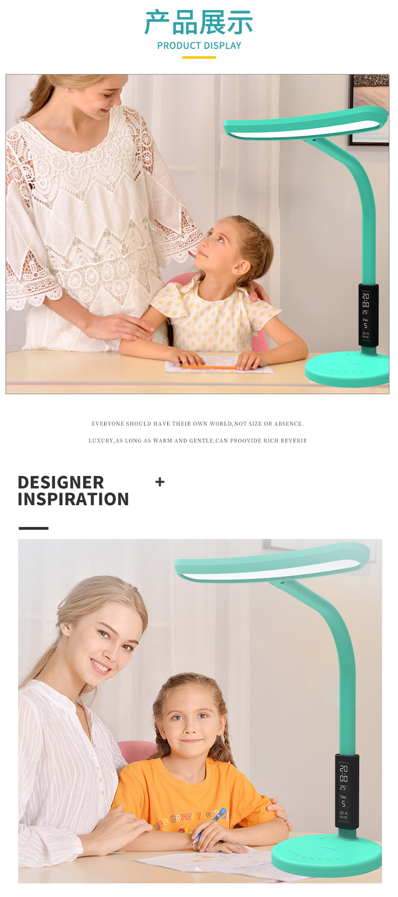 Customized blue light-free smart eye-protecting lamps for student dormitories, study rooms, bedrooms, and reading desk lamps from desk lamp gift manufacturers pic 17