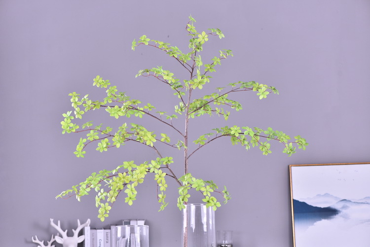 Home decoration simulation Japanese hanging bell branches, home decoration floor-standing flower figures, artificial green plant simulation leaves pic 13