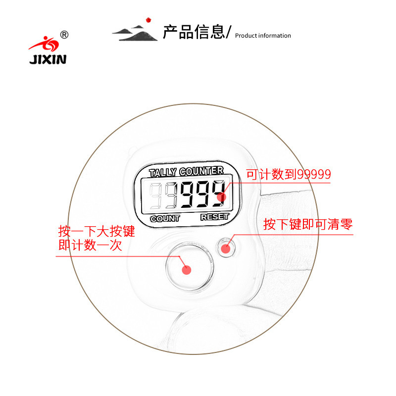Mini electronic counter ring counter finger movement counter pic 2