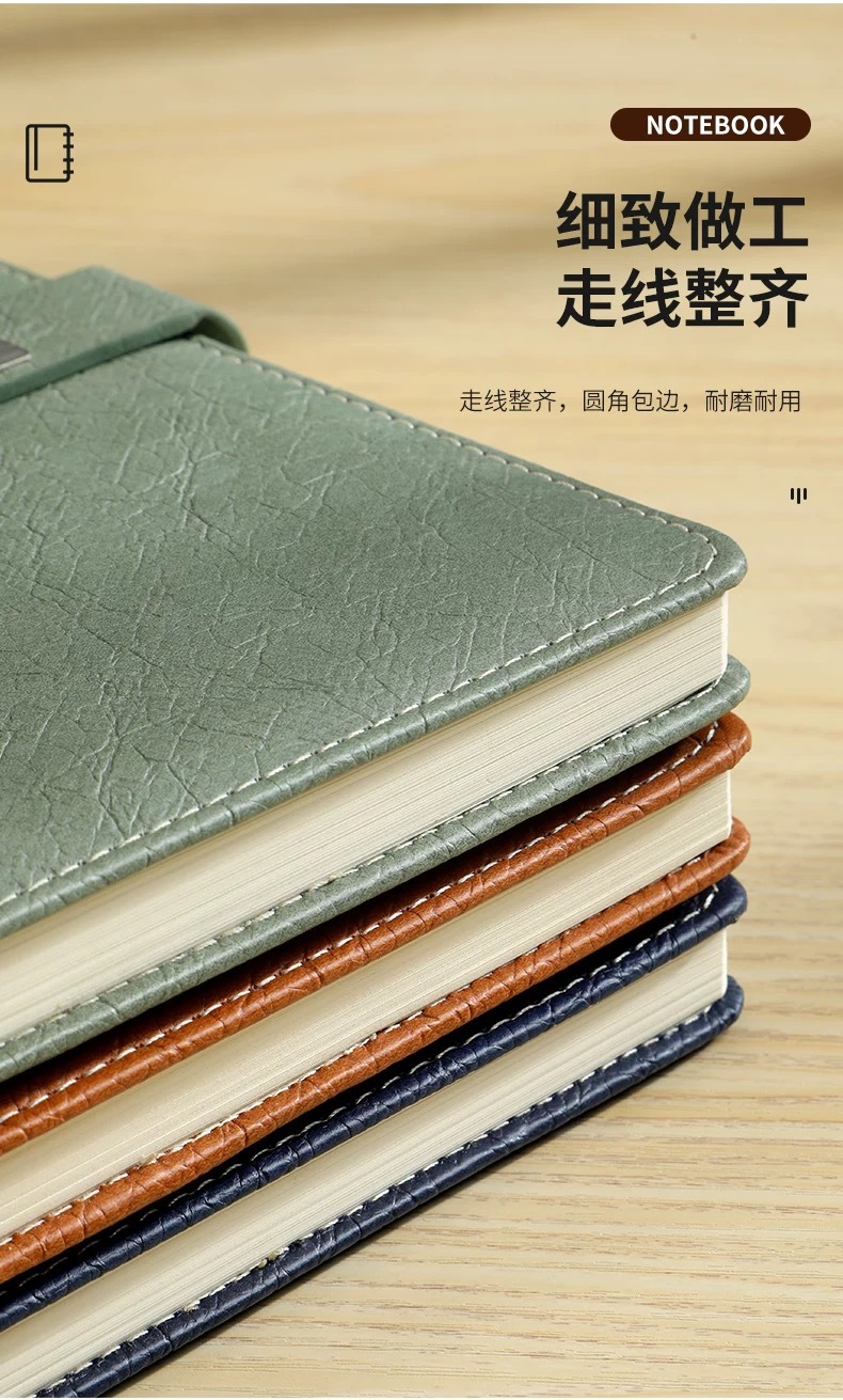 In-stock cross-border notebook gift box set, customized logo, office activity, company gift, meeting record notepad pic 14