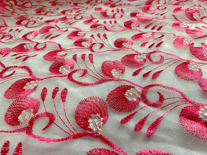 Factory direct sales of home textile accessories, embroidered leaf fabric, skirts, wedding dresses, lace accessories, multiple specifications customized pic 11
