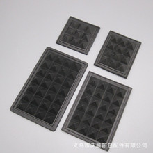 供应箱包配件底座  电脑包底垫 塑料底板 PVC防滑软胶钉4*7底座钉详情8