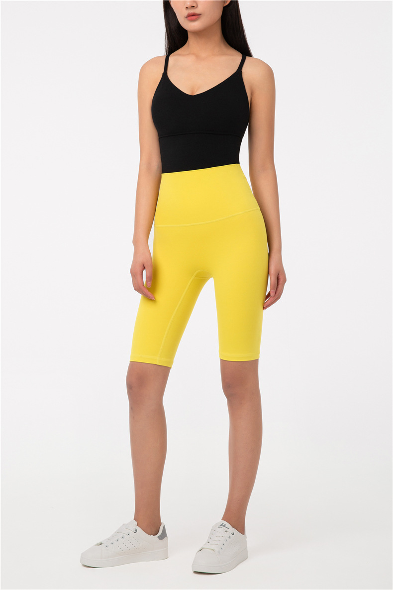 Aidu NULS 5-point nude yoga pants for women, summer tight-fitting yoga wear without a T-shirt, high-waisted and hip-lifting fitness yoga shorts pic 54