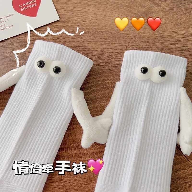 夏季网红款搞怪个性立体袜子情侣袜牵手袜子女抖音同款中筒袜详情6