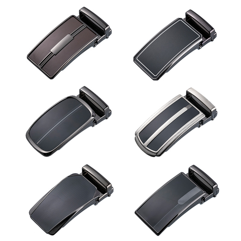 爆款男士平滑皮带扣锌合金五金胶片板扣配33mm打眼皮带批发详情12