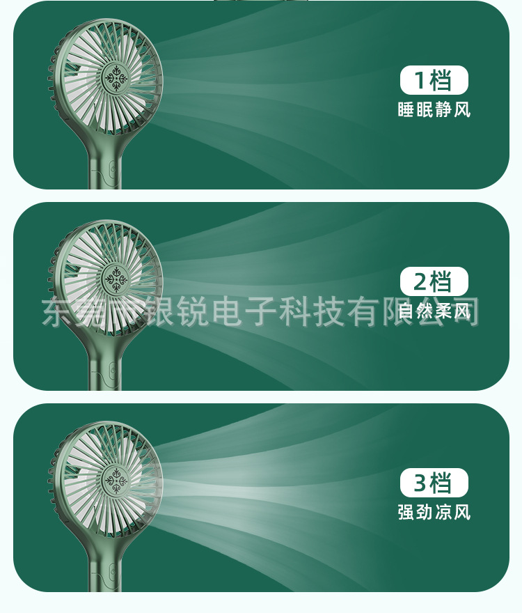新款迷你usb小风扇手持随身便携静音办公学生桌面风扇可logo详情7