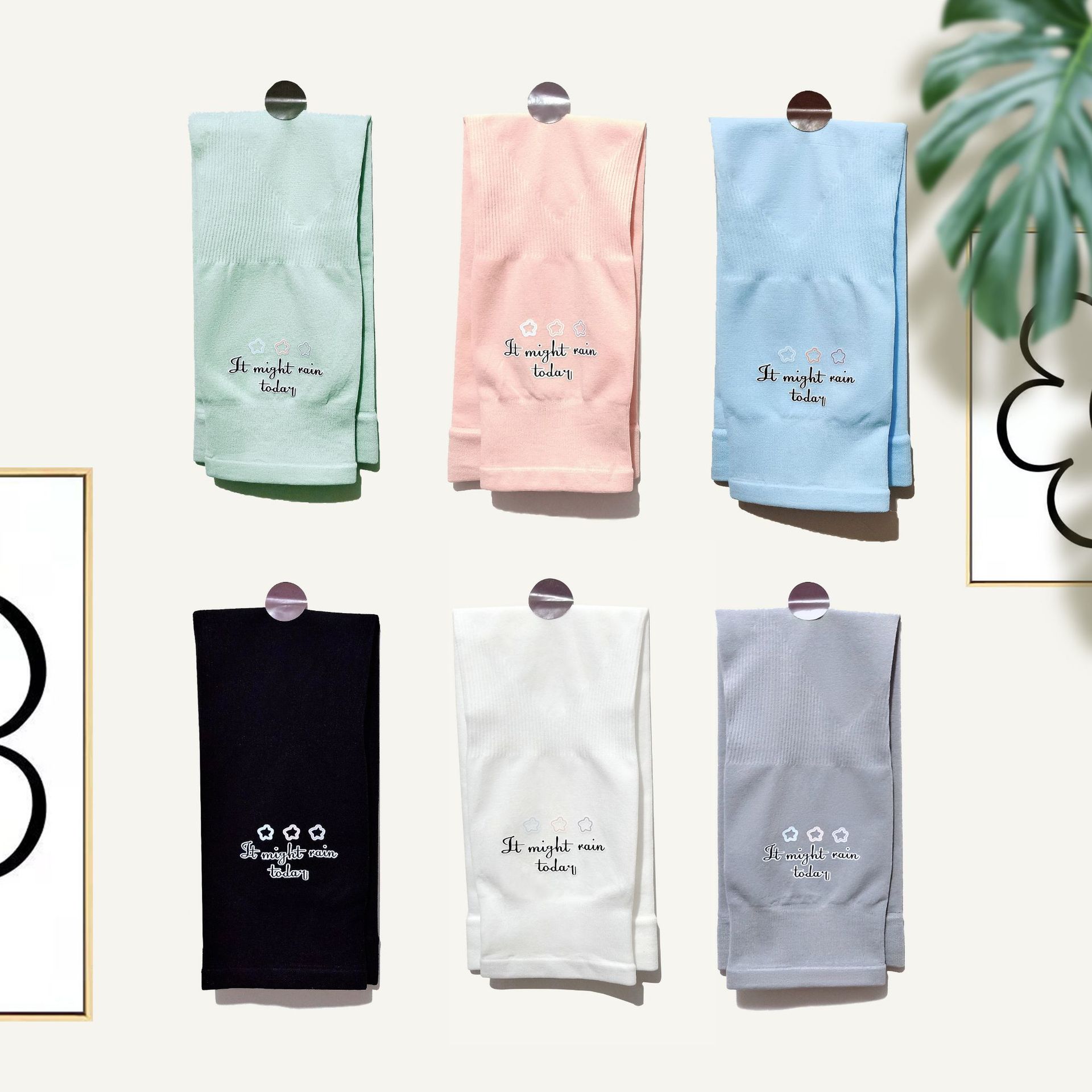 长款防晒手套夏季户外防滑护臂指套女士时尚五指分指防紫外线冰袖详情2