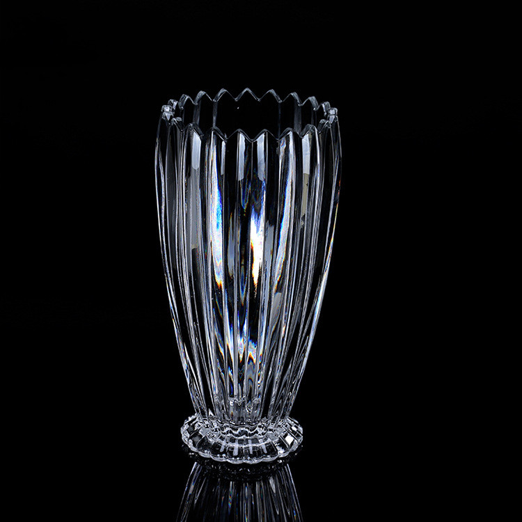 The Yuxing Glass Flame Series flower arrangement is a modern and simple home living room decoration. It features a transparent glass hydroponic flower arrangement and a creative and fashionable glass vase pic 13