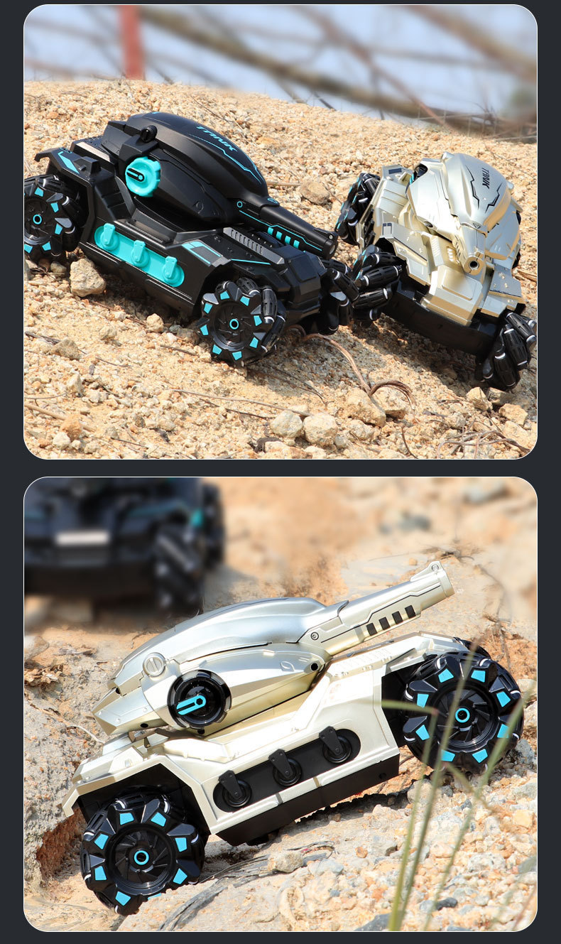 儿童手势感应遥控机甲坦克可发射水弹充电动四驱越野汽车玩具男孩详情8