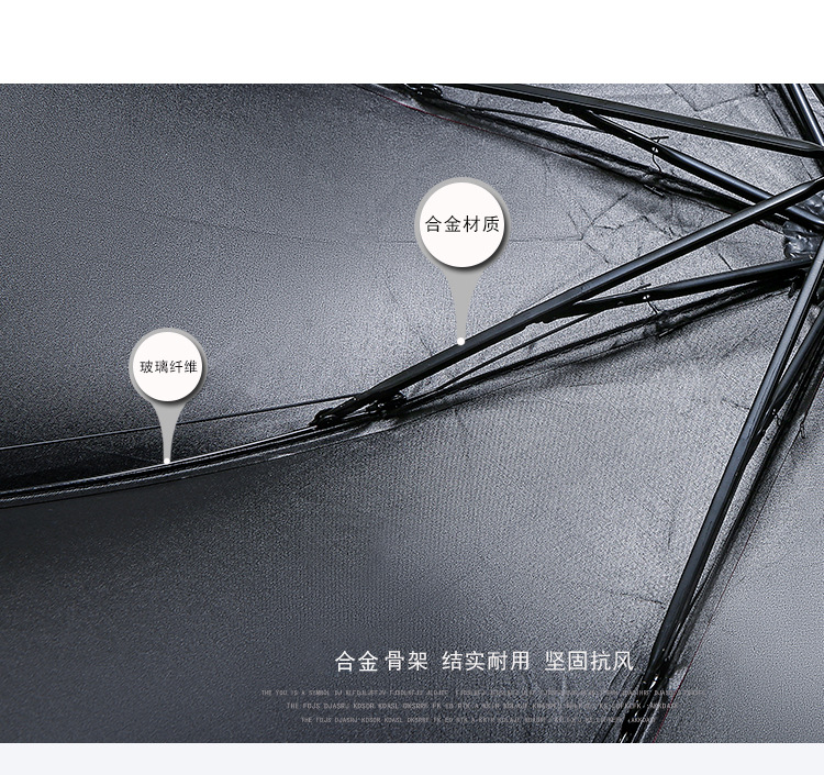 Creative black and white feather umbrella, black rubber sun protection and UV protection umbrella, all-weather and all-weather small black umbrella manufacturer pic 4